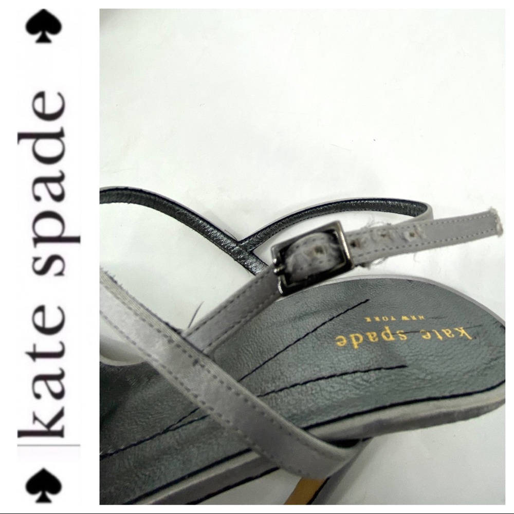 💕SALE💕 Kate Spade Silver Diamond Jeweled Heels - Picture 5 of 7